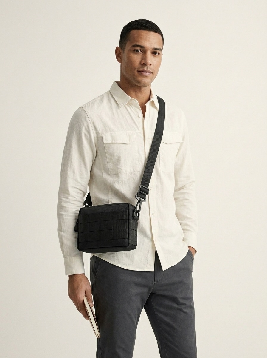 Tactical Crossbody Bag - Durable Sling Pouch for Men