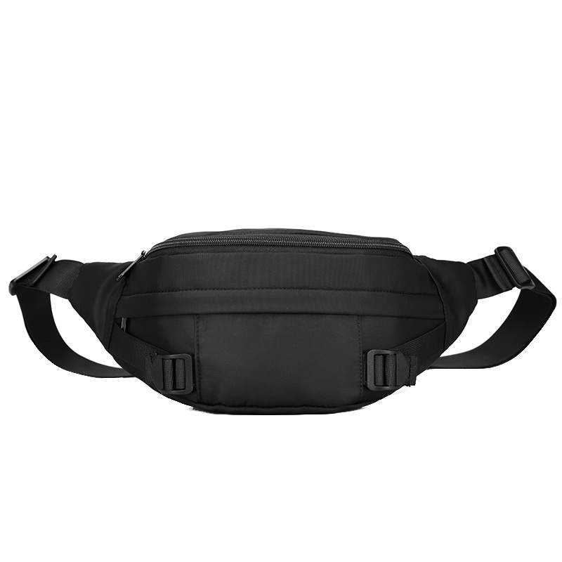 Men's Matte Black Sling Bag - Versatile Waist Pack