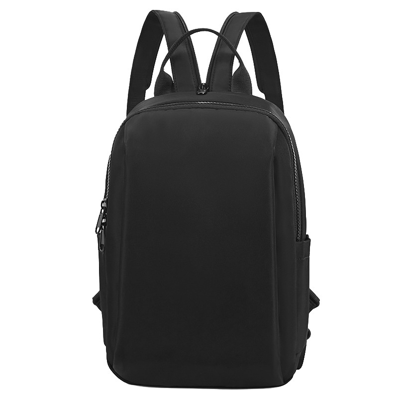 Men's Matte Black Compact Sling Bag Mini Backpack