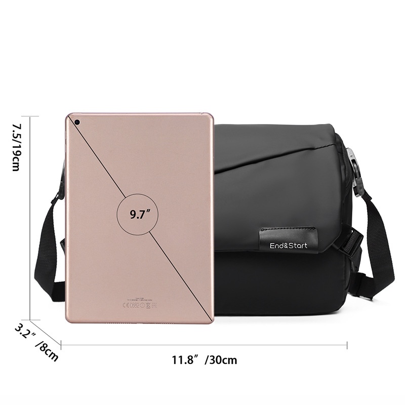 Men's Waterproof Crossbody Messenger Bag - Cool Style