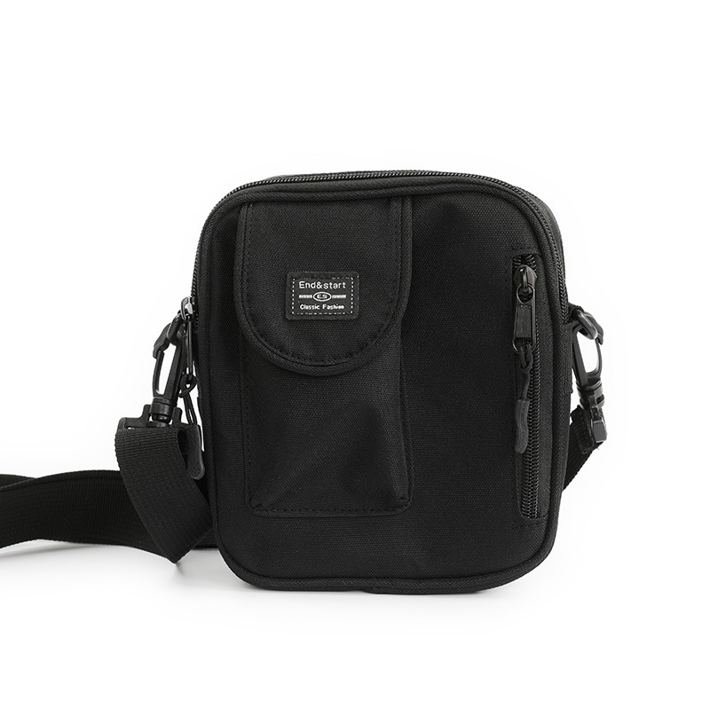 Men's Black Crossbody Bag - Utility Shoulder Sling