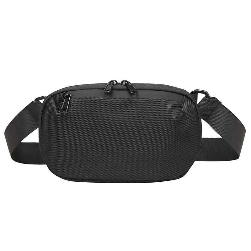 Men's Minimalist Black Crossbody Sling Bag - Everyday Carry