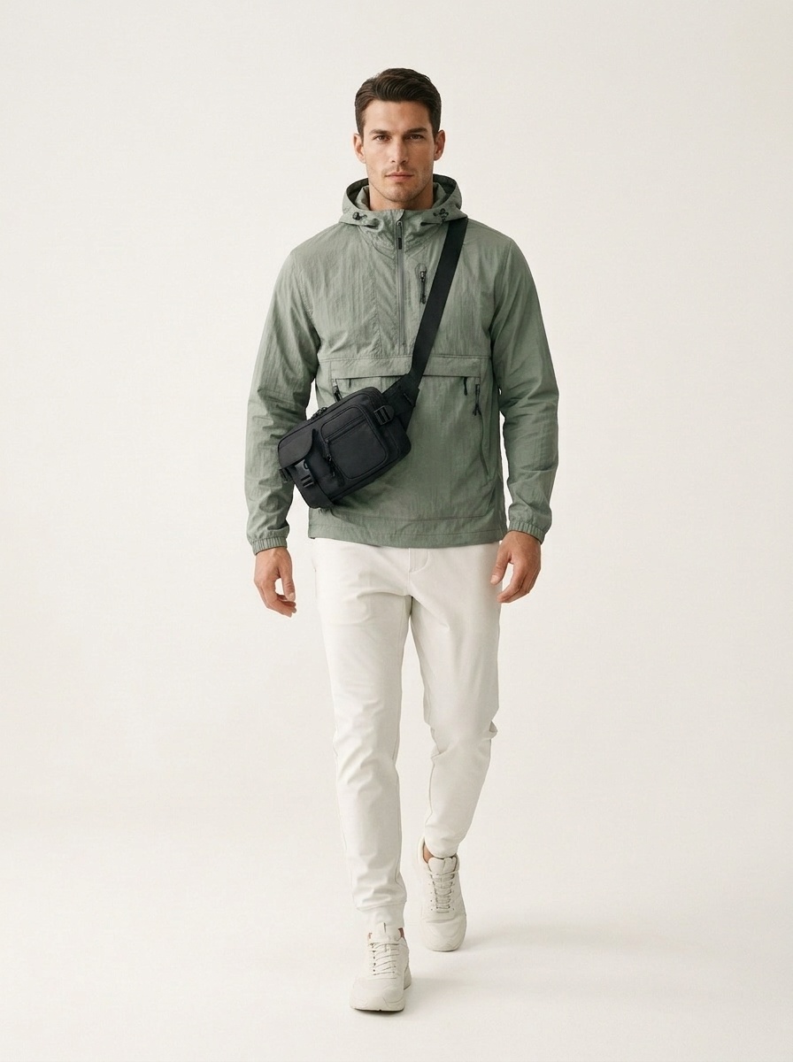 Utility Crossbody Chest Bag - Multi-Pocket Fanny Pack