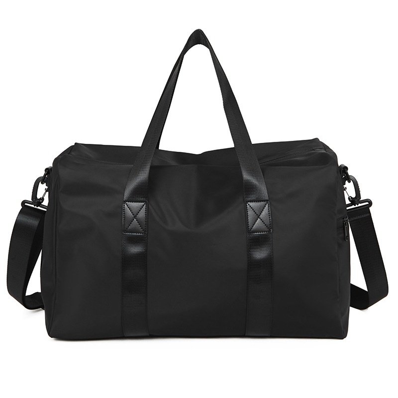 Black Gym Duffel Bag with Shoulder Strap