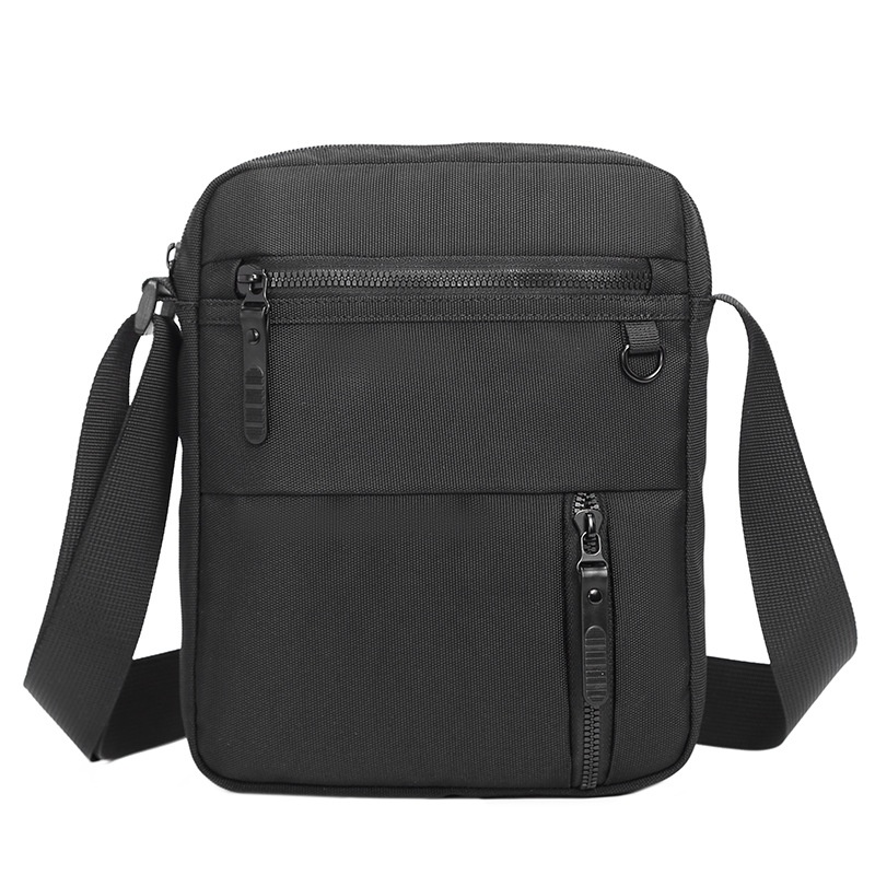 Men's Black Crossbody Shoulder Bag - Travel Sling