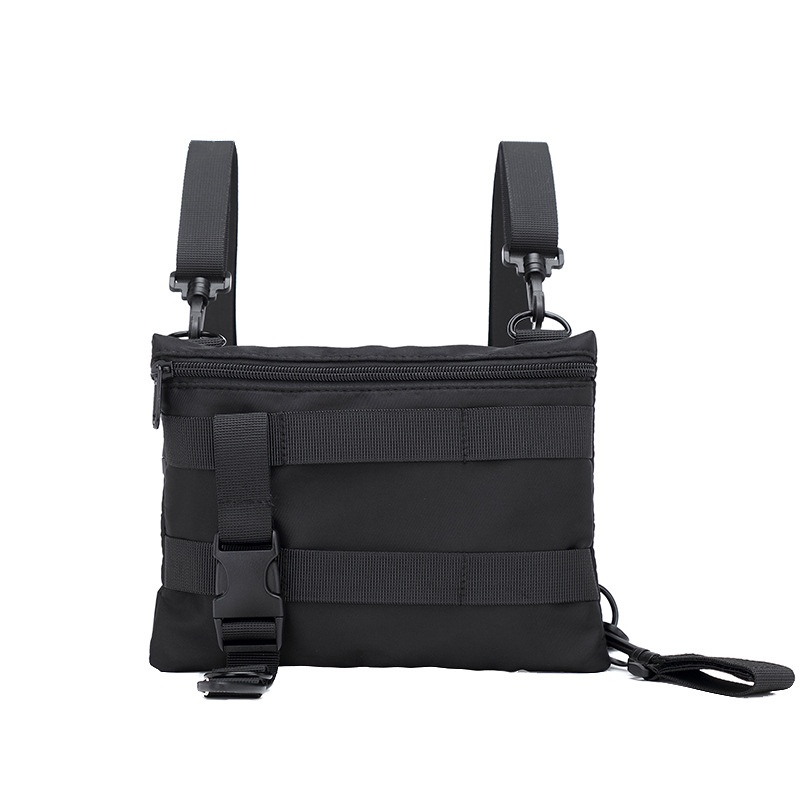 Men's Black Tactical Crossbody Bag - Utility Chest Pack