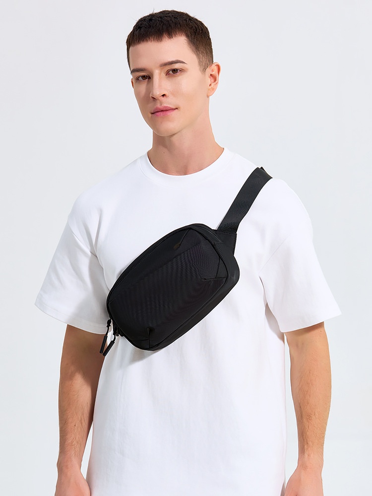 Sleek Black Crossbody Sling Bag - Everyday Crossbody Bag