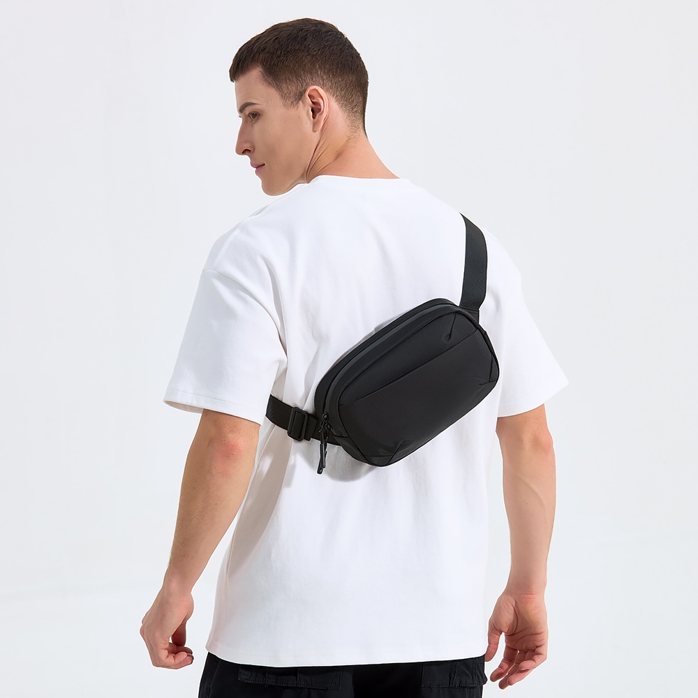 Sleek Black Crossbody Sling Bag - Everyday Crossbody Bag