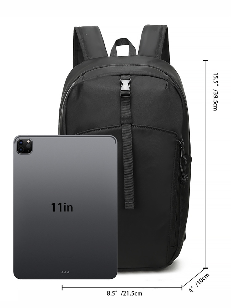Sleek Black Everyday Backpack - Travel & Commute Daypack