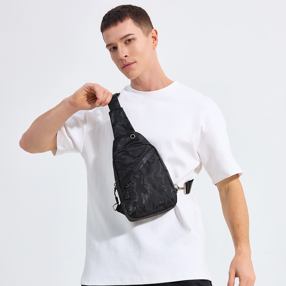 Men's Camo Sling Bag - Lightweight Crossbody Chest Pack