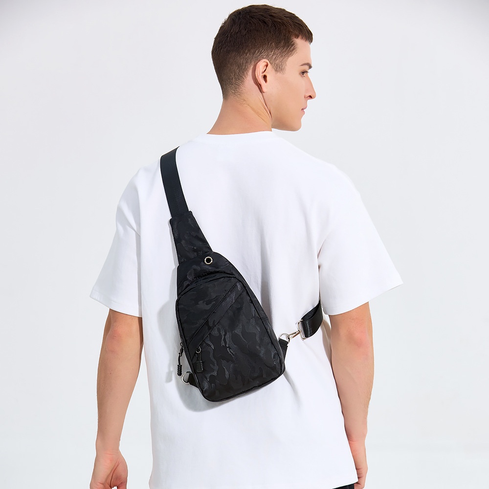 Men's Camo Sling Bag - Lightweight Crossbody Chest Pack