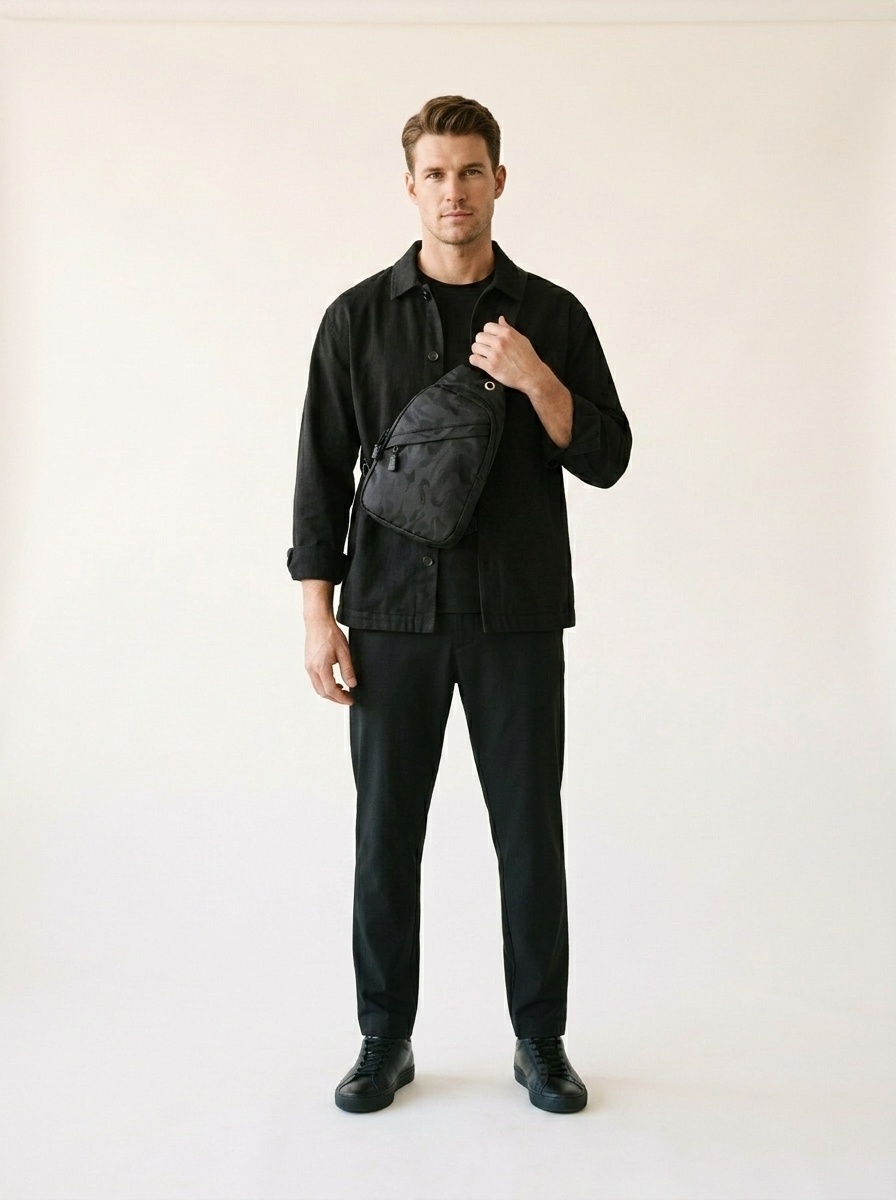 Men's Camo Sling Bag - Lightweight Crossbody Chest Pack