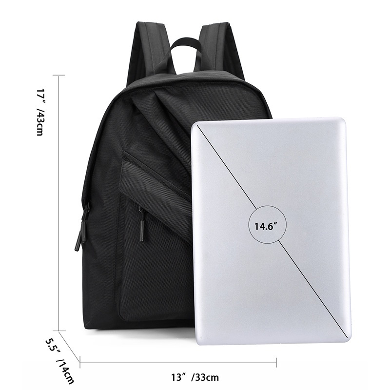 Modern Black Laptop Backpack for Men & Women