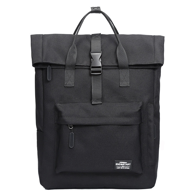 Modern Roll-Top Laptop Backpack - Durable & Stylish