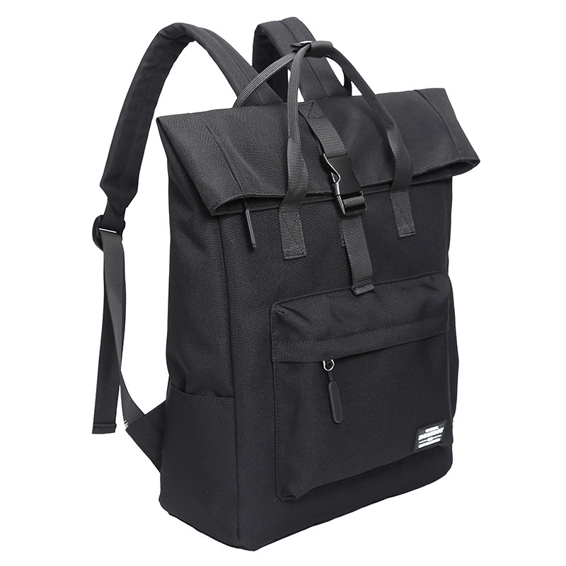 Modern Roll-Top Laptop Backpack - Durable & Stylish