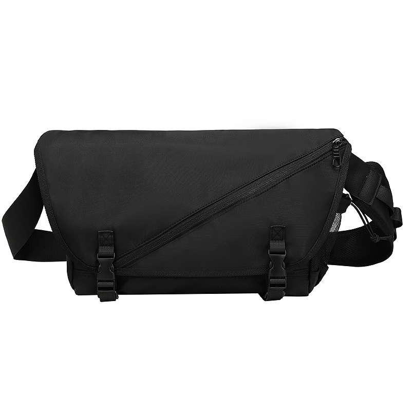 Men's Black Messenger Bag - Tech Crossbody Sling