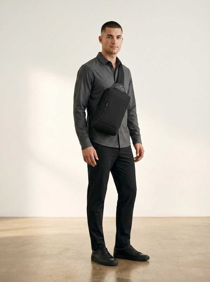 Men's Slim Crossbody Sling Bag - Travel & Daily Commute