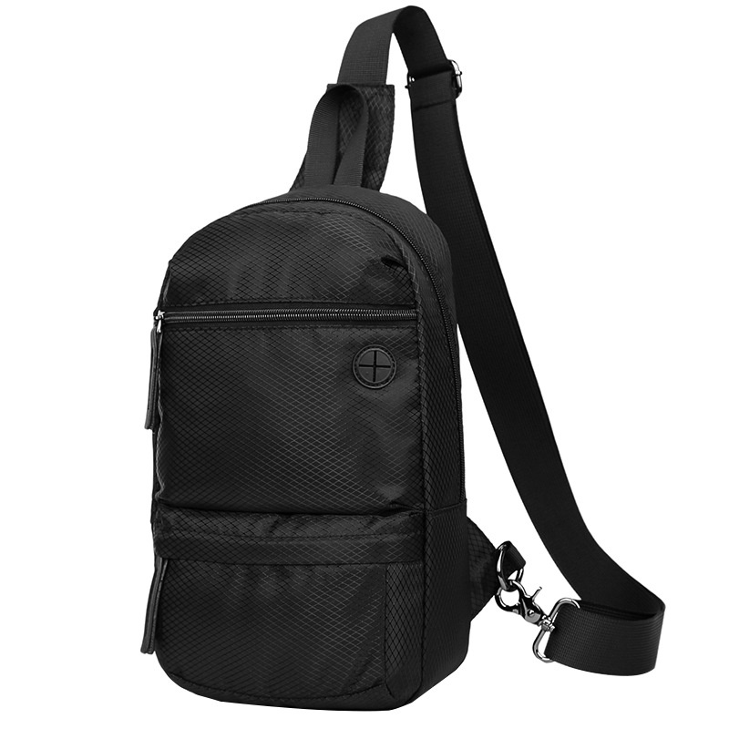 Men's Black Crossbody Sling Bag - Lightweight & Durable