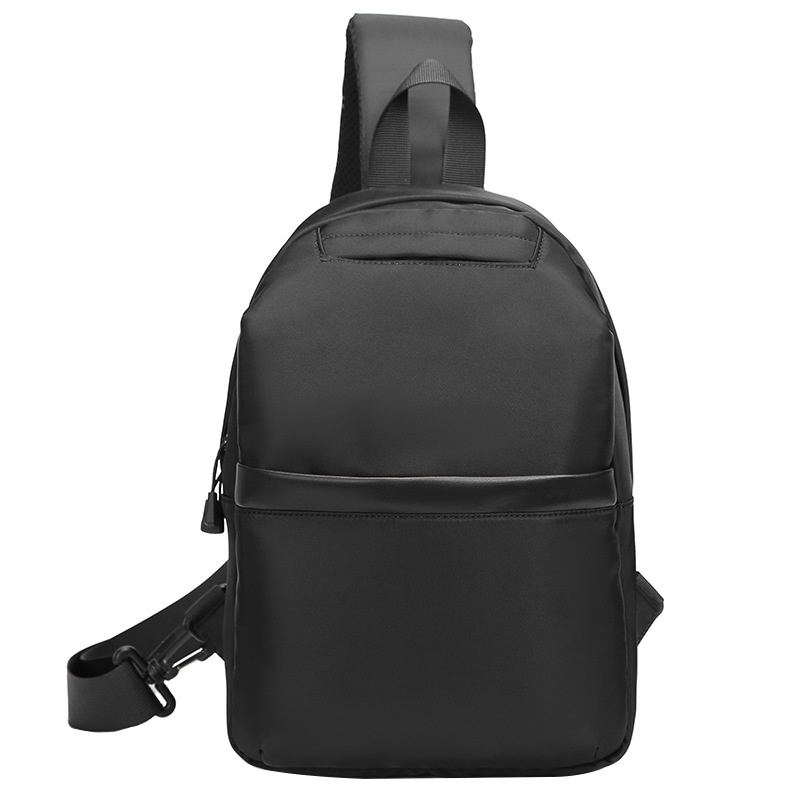 Men's Lightweight Black Sling Bag - Crossbody Chest Pack