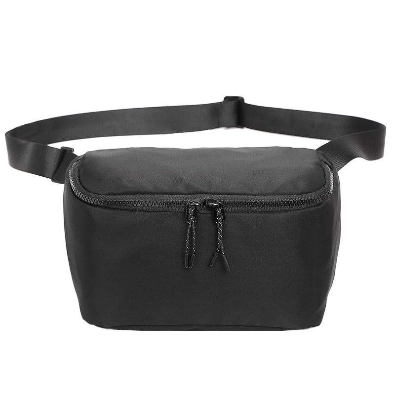 Sleek Black Crossbody Fanny Pack