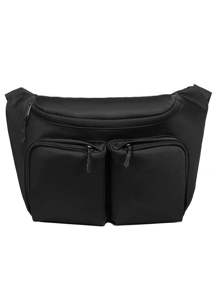 Unisex Multi-Pocket Waterproof Sling Crossbody Bag
