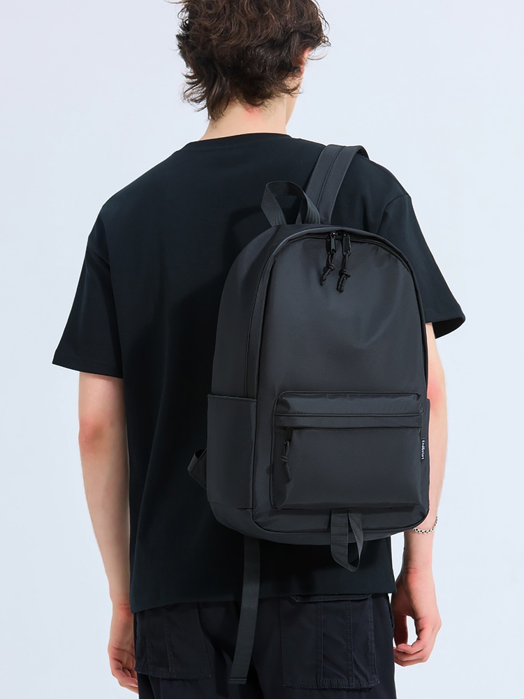 Minimalist Matte Black Backpack - Everyday Laptop Bag