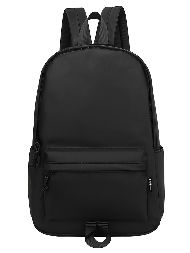 Minimalist Matte Black Backpack - Everyday Laptop Bag