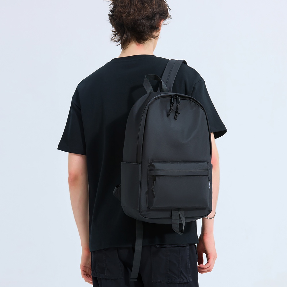 Minimalist Matte Black Backpack - Everyday Laptop Bag