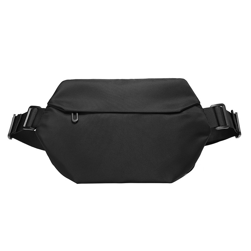 Sleek Black Sling Bag - Everyday Crossbody Fanny Pack