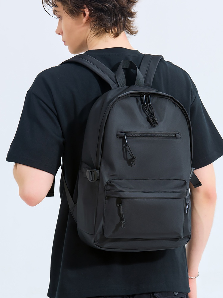 Sleek Black Laptop Backpack for School & Travel