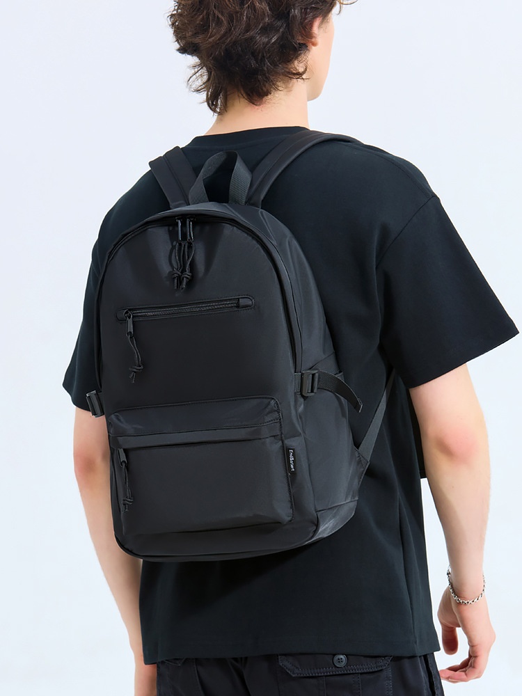 Sleek Black Laptop Backpack for School & Travel