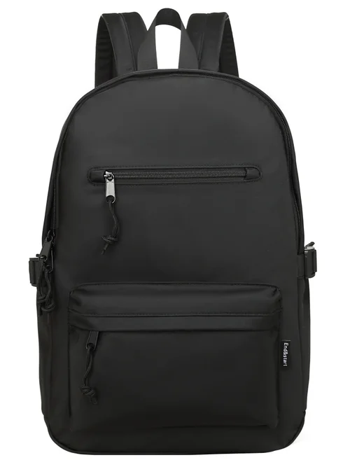 built ny e-bpm-blk medium laptop backpack MONYKER Slim Ballistic Nylon Side zipper pockets keep smaller items secure when youre on the go Black Laptop Backpack - Durable