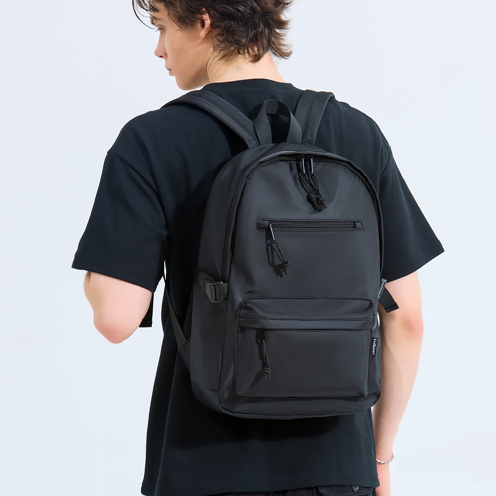 Sleek Black Laptop Backpack for School & Travel