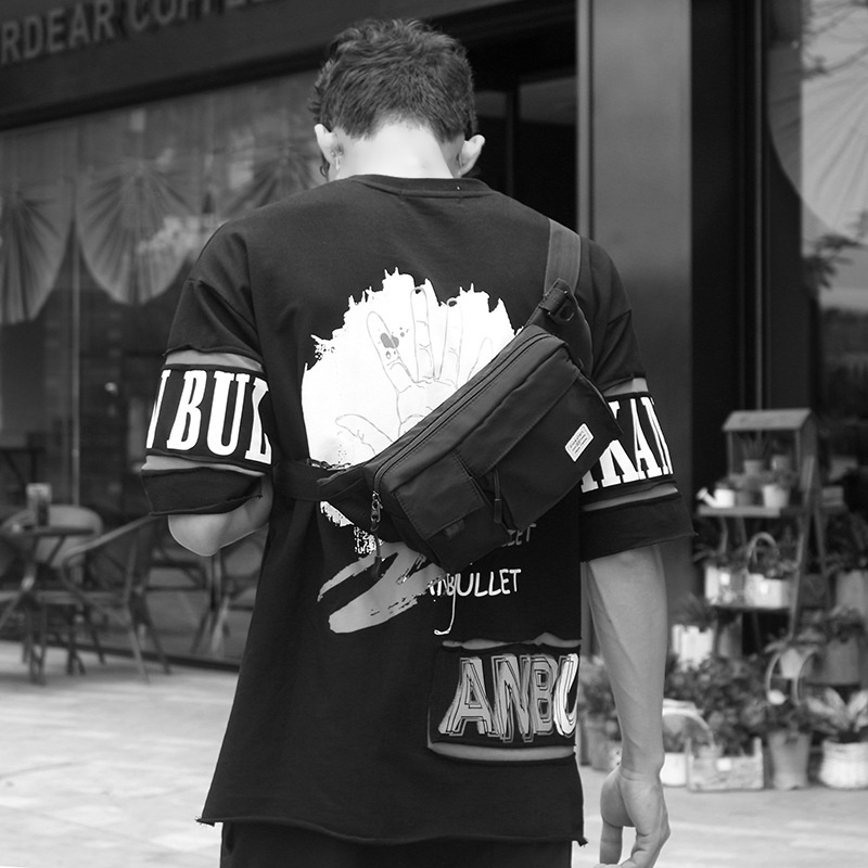 Black Utility Sling Bag - Modern Crossbody