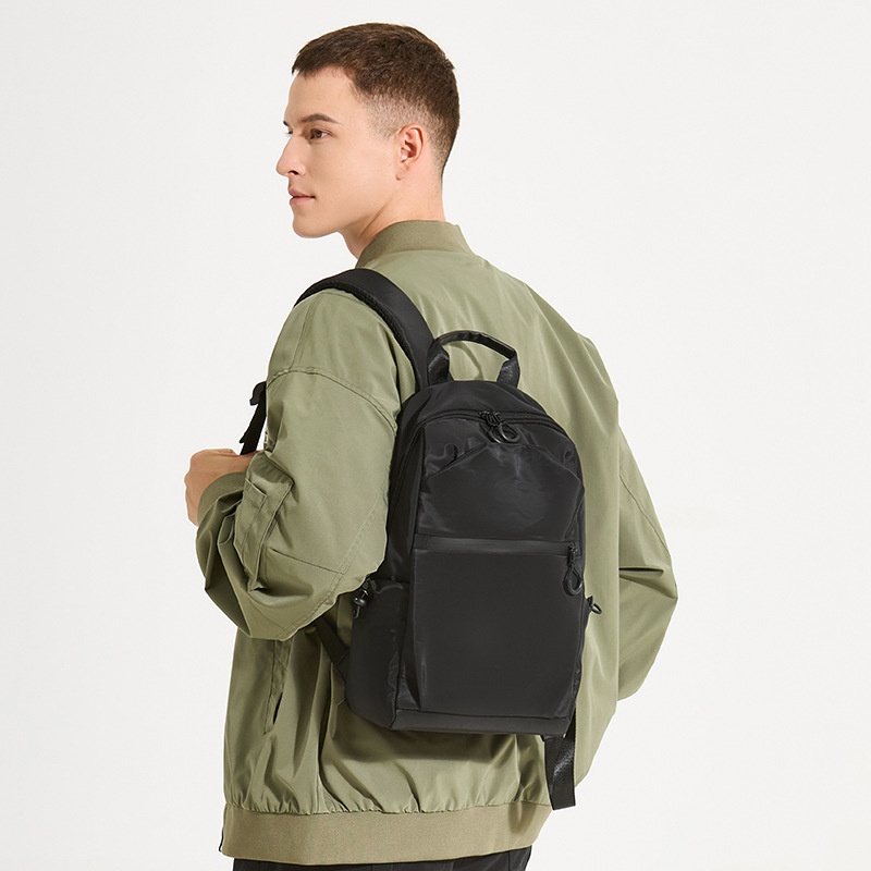 Black Casual Laptop Backpack - Travel & Everyday Commuter Bag