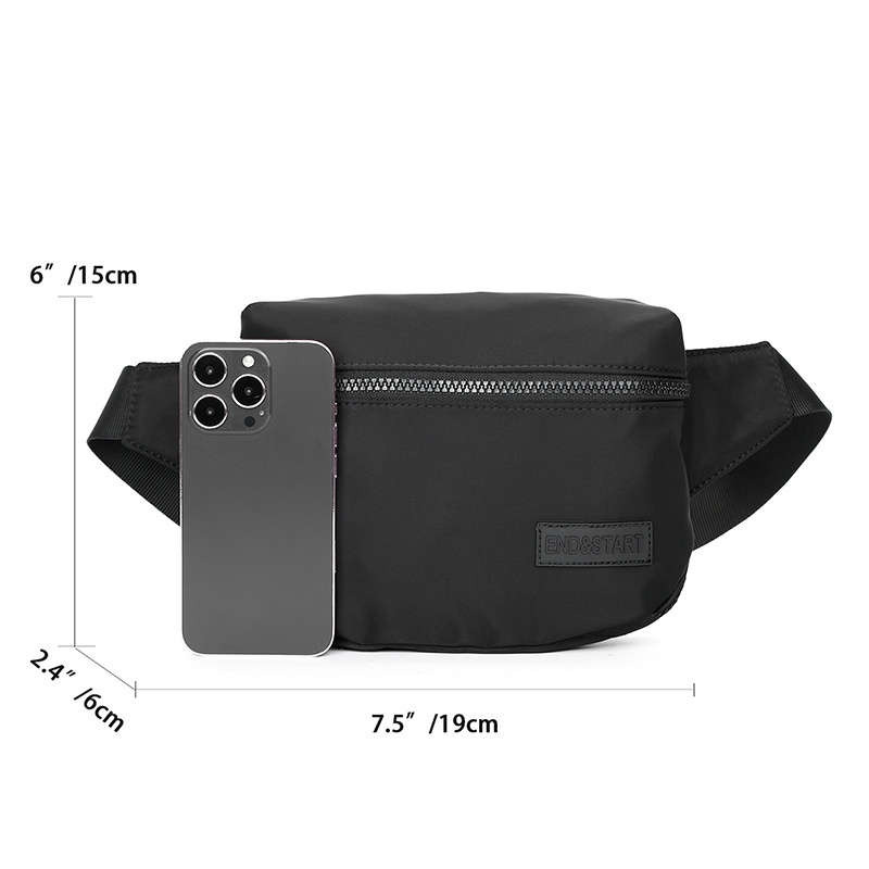Black Crossbody Fanny Pack - Versatile Style