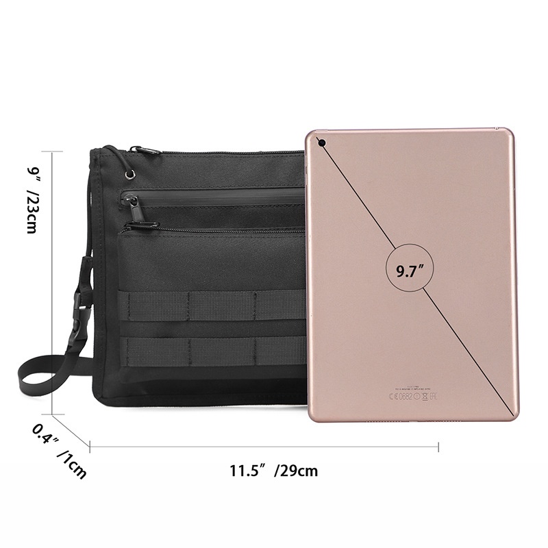 Men's Slim Tactical Crossbody Bag - Utility Messenger