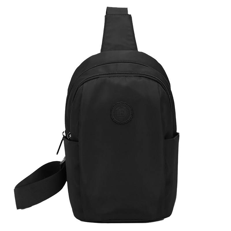 Lightweight Black Sling Bag - Men's Crossbody Chest Pack