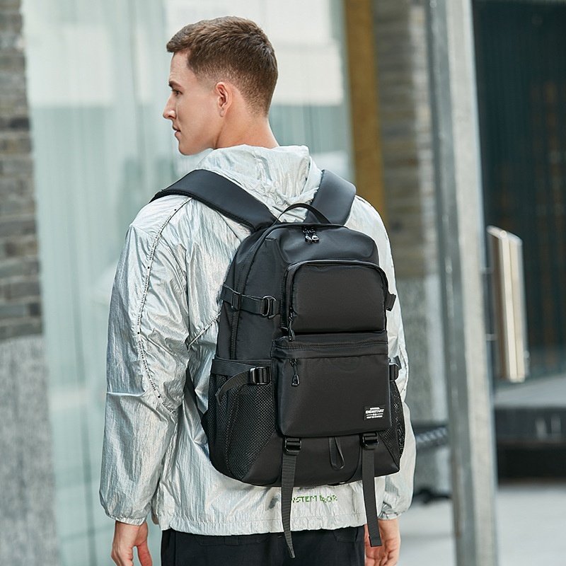 Spacious Black Backpack for Travel & Daily Commute