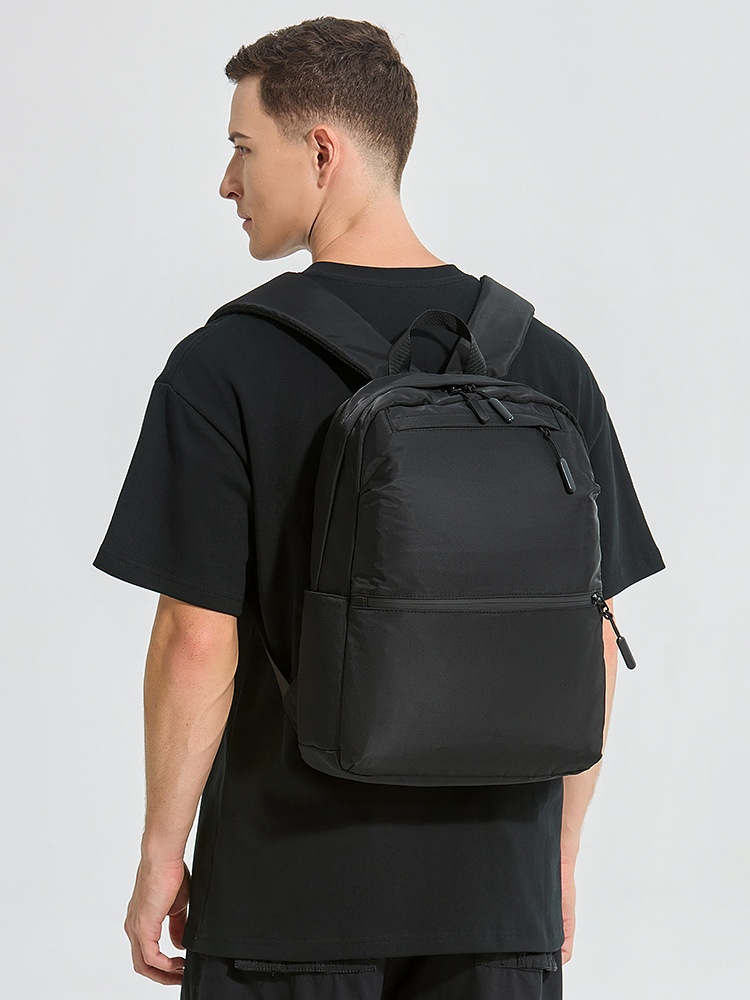Minimalist Black Everyday Backpack - Unisex Travel Bag