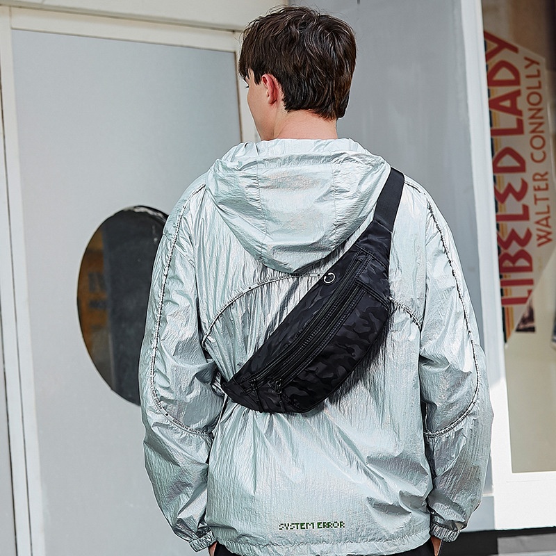 Sporty Camo Sling Bag - Versatile Chest & Waist Pack