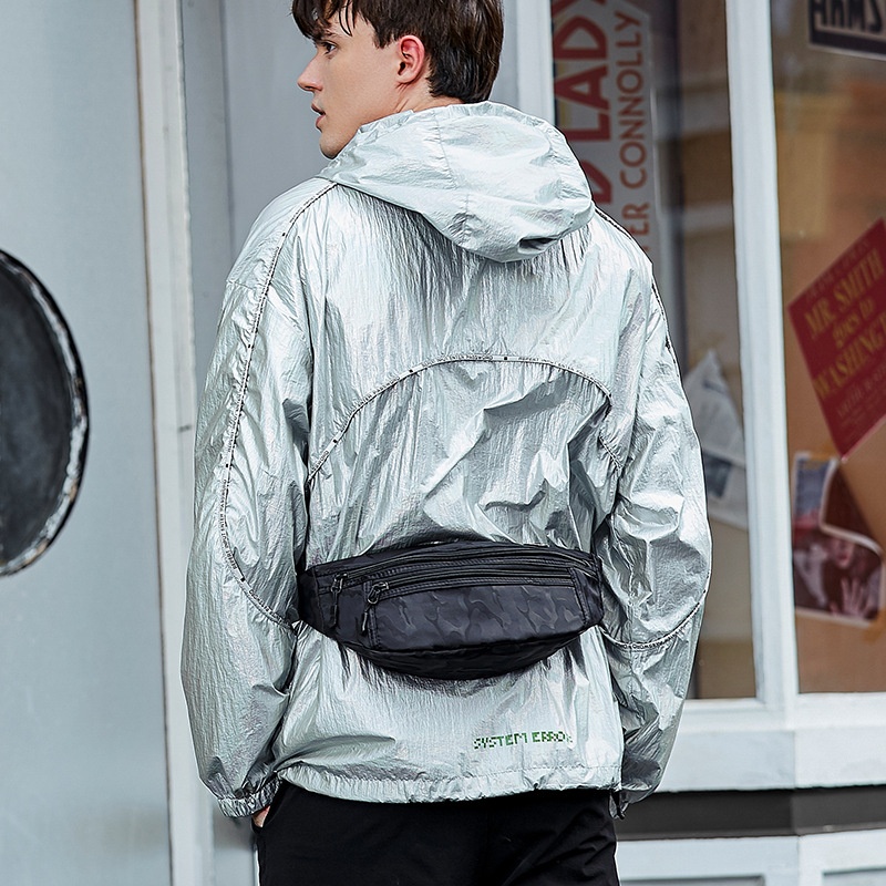 Sporty Camo Sling Bag - Versatile Chest & Waist Pack