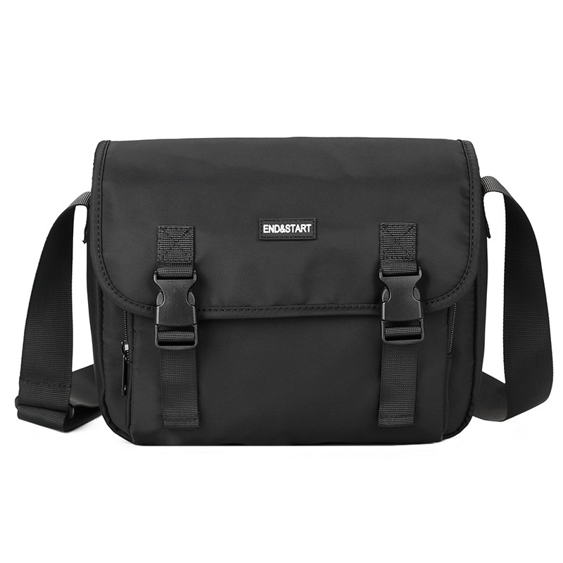 Men's Casual Black Crossbody Shoulder Bag