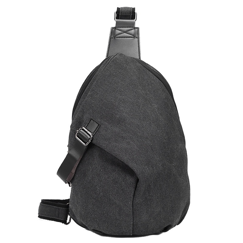 Men's Canvas Sling Bag - Crossbody Chest Pack