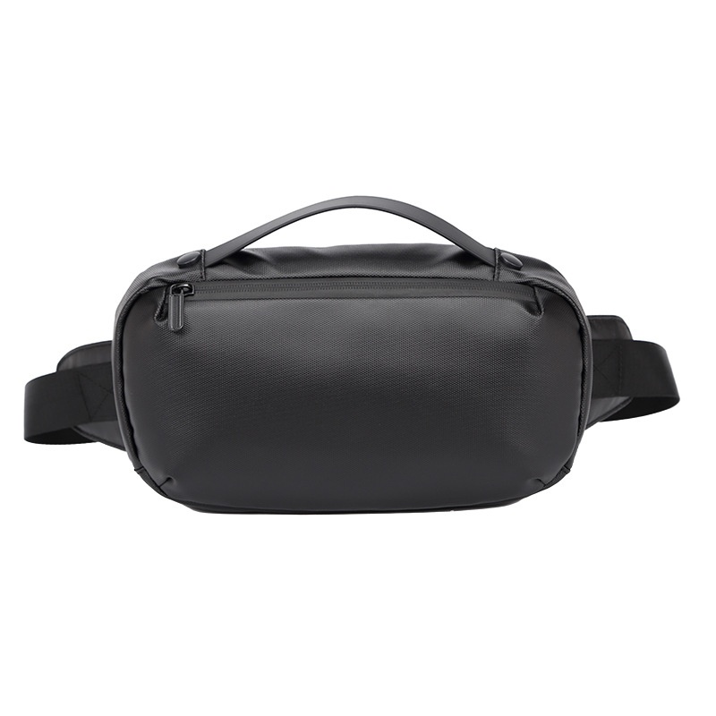 Matte Black Versatile Sling Bag with Top Handle