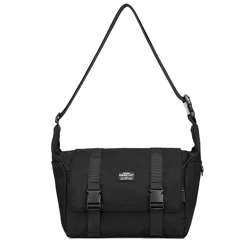 Men's Casual Black Messenger Crossbody Shoulder