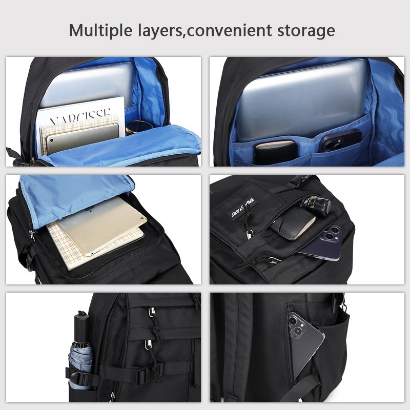 Casual Laptop Multi-Layers Backpack - Durable & Stylish