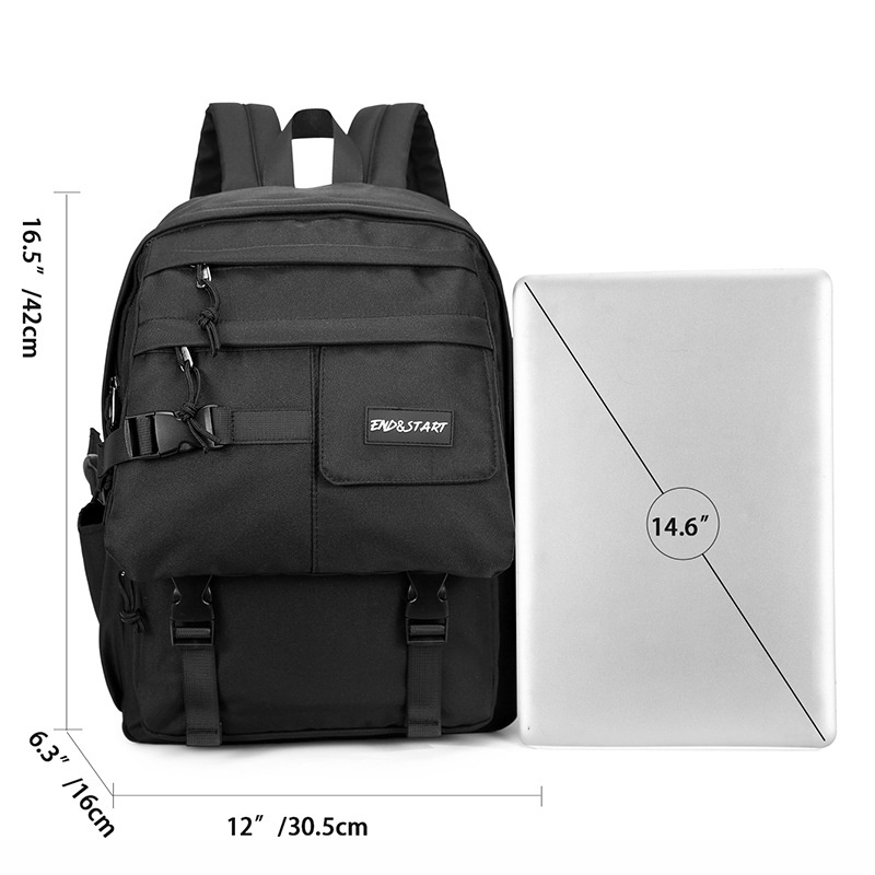 Casual Laptop Multi-Layers Backpack - Durable & Stylish