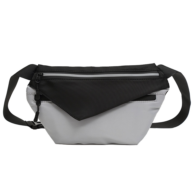 Sleek Two-Tone Fanny Pack - Modern Sling Chest Bag