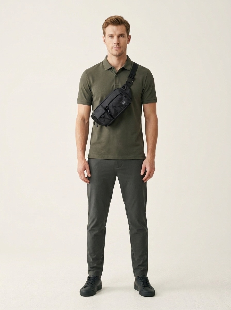 Men's Camo Fanny Pack Crossbody Bag - Versatile Style
